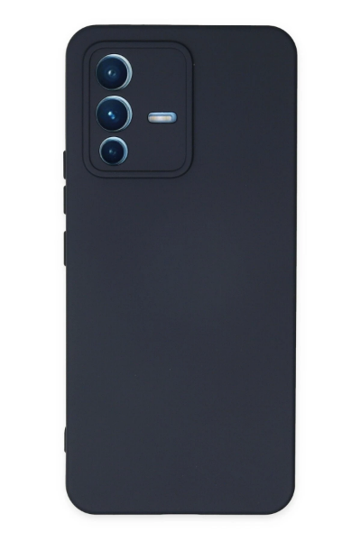 Newface Vivo V23 5G Kılıf Nano içi Kadife Silikon - Lacivert resmi