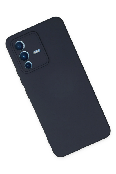 Newface Vivo V23 5G Kılıf Nano içi Kadife Silikon - Lacivert resmi