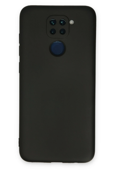 Newface Xiaomi Redmi Note 9 Kılıf Nano içi Kadife Silikon - Siyah resmi