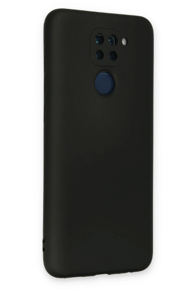 Newface Xiaomi Redmi Note 9 Kılıf Nano içi Kadife Silikon - Siyah resmi
