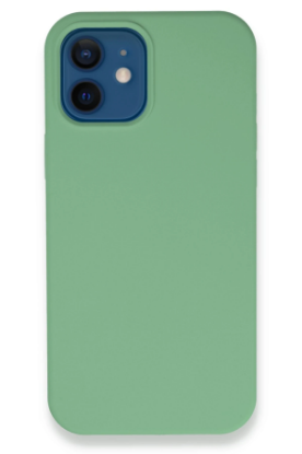 Newface iPhone 12 Kılıf Lansman Legant Silikon - Yeşil resmi