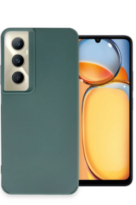 Newface Realme C65 Kılıf Petro Silikon - Koyu Yeşil resmi