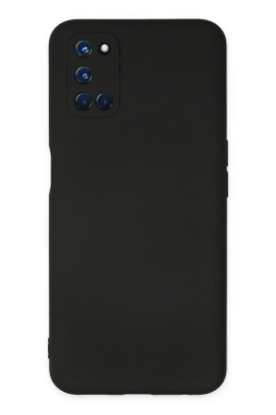 Newface Oppo A52 Kılıf Nano içi Kadife Silikon - Siyah resmi