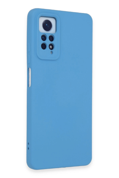 Newface Xiaomi Redmi Note 12 Pro 4G Kılıf Nano içi Kadife Silikon - Mavi resmi
