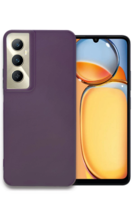 Newface Realme C65 Kılıf Petro Silikon - Mürdüm resmi