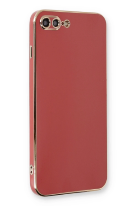 Newface iPhone 7 Plus Kılıf Volet Silikon - Kırmızı resmi