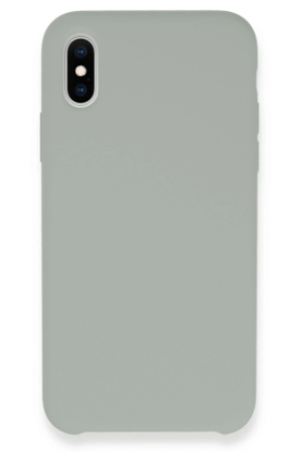 Newface iPhone XS Max Kılıf Lansman Legant Silikon - Açık Gri resmi