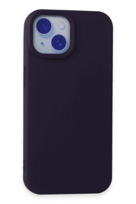 Newface iPhone 15 Kılıf Nano içi Kadife Silikon - Mor resmi