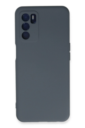 Newface Oppo A16 Kılıf Nano içi Kadife Silikon - Gri resmi