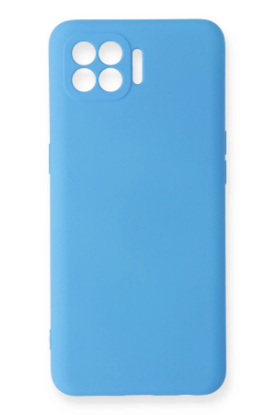 Newface Oppo Reno 4 Lite Kılıf Nano içi Kadife Silikon - Mavi resmi