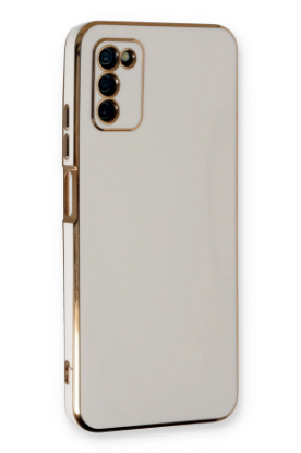 Newface Samsung Galaxy A03S Kılıf Volet Silikon - Beyaz resmi