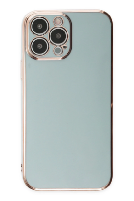 Newface iPhone 15 Pro Max Kılıf Volet Silikon - Açık Yeşil resmi
