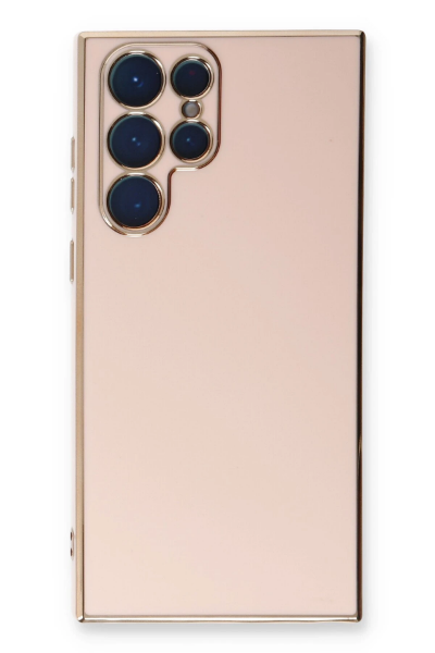 Newface Samsung Galaxy S22 Ultra Kılıf Volet Silikon - Pembe resmi