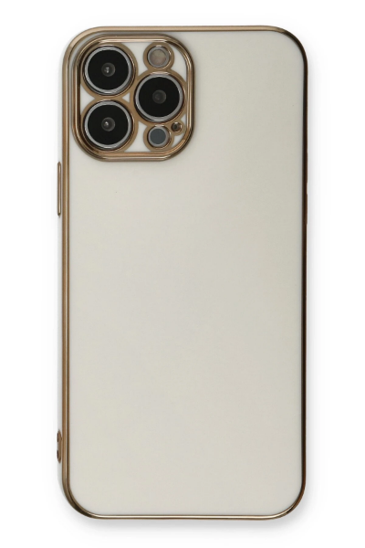 Newface iPhone 13 Pro Max Kılıf Volet Silikon - Beyaz resmi