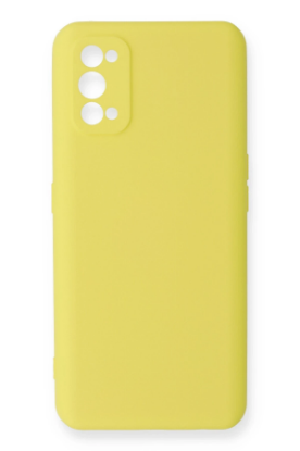 Newface Realme 7 Pro Kılıf Nano içi Kadife Silikon - Sarı resmi