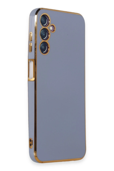Newface Samsung Galaxy M14 5G Kılıf Volet Silikon - Mavi resmi