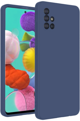 Newface Samsung Galaxy A31 Kılıf Nano içi Kadife Silikon - Lacivert resmi