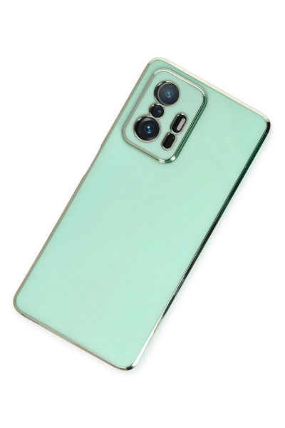 Newface Xiaomi Mi 11T Pro Kılıf Volet Silikon - Açık Yeşil resmi