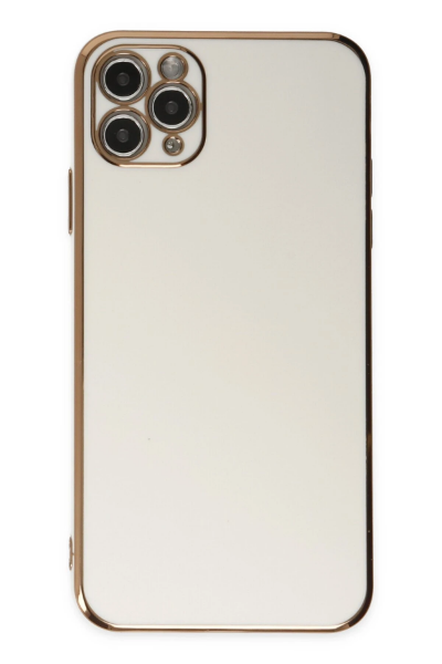 Newface iPhone 11 Pro Max Kılıf Volet Silikon - Beyaz resmi