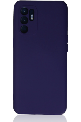 Newface Oppo Reno 6 Kılıf Nano içi Kadife Silikon - Mor resmi