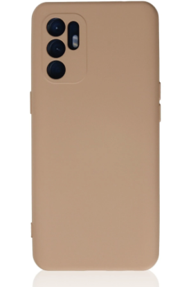 Newface Oppo Reno 6 Kılıf Nano içi Kadife Silikon - Pudra resmi
