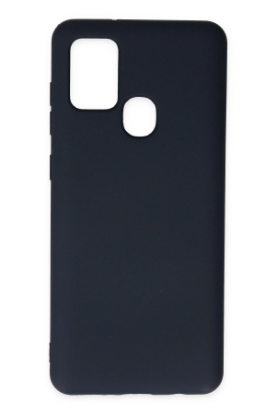 Newface Samsung Galaxy A21S Kılıf Nano içi Kadife Silikon - Lacivert resmi