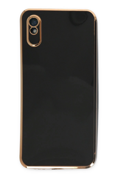 Newface Xiaomi Redmi 9A Kılıf Volet Silikon - Siyah resmi