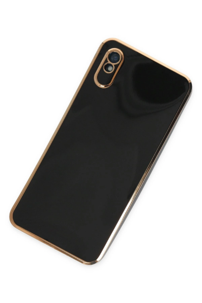 Newface Xiaomi Redmi 9A Kılıf Volet Silikon - Siyah resmi
