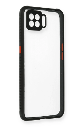 Newface Oppo A73 Kılıf Miami Şeffaf Silikon - Siyah resmi