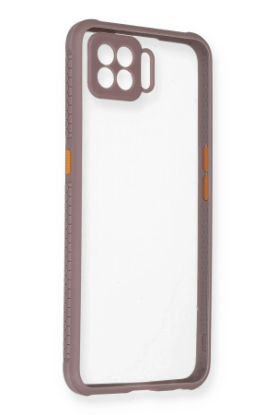 Newface Oppo A73 Kılıf Miami Şeffaf Silikon - Açık Mor resmi