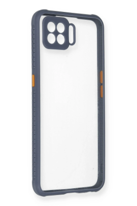 Newface Oppo A73 Kılıf Miami Şeffaf Silikon - Gri resmi