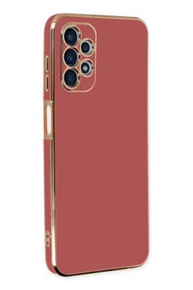 Newface Samsung Galaxy A13 4G Kılıf Volet Silikon - Kırmızı resmi