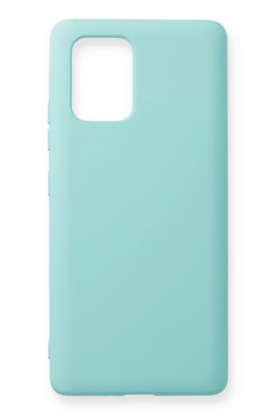 Newface Samsung Galaxy A91 / S10 Lite Kılıf Nano içi Kadife Silikon - Turkuaz resmi