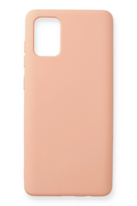 Newface Samsung Galaxy A71 Kılıf Nano içi Kadife Silikon - Pudra resmi