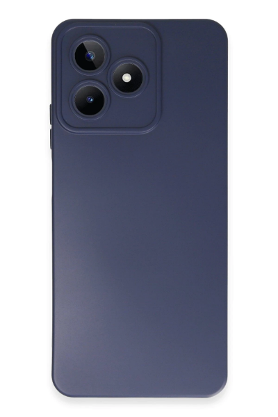 Newface Realme C53 Kılıf Nano içi Kadife Silikon - Lacivert resmi