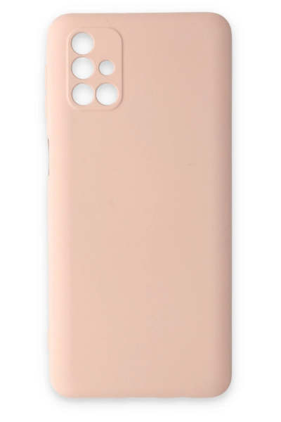 Newface Samsung Galaxy M31S Kılıf Nano içi Kadife Silikon - Pudra resmi