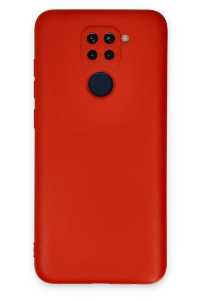 Newface Xiaomi Redmi Note 9 Kılıf Nano içi Kadife Silikon - Kırmızı resmi