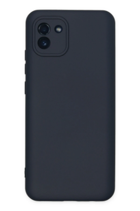 Newface Samsung Galaxy A03 Kılıf Nano içi Kadife Silikon - Lacivert resmi