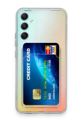 Newface Samsung Galaxy A34 5G Kılıf Kart Şeffaf Silikon - Şeffaf resmi