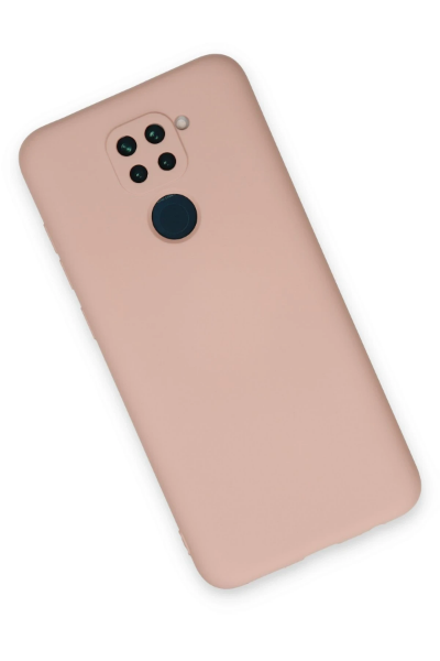 Newface Xiaomi Redmi Note 9 Kılıf Nano içi Kadife Silikon - Pudra resmi