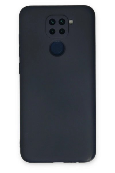 Newface Xiaomi Redmi Note 9 Kılıf Nano içi Kadife Silikon - Lacivert resmi