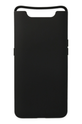 Newface Samsung Galaxy A80 Kılıf Nano içi Kadife Silikon - Siyah resmi