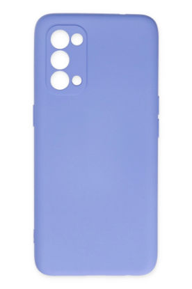 Newface Oppo Reno 5 Kılıf Nano içi Kadife Silikon - Lila resmi