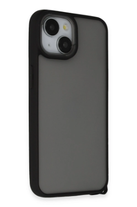 Newface iPhone 15 Kılıf Elegant Kapak - Siyah resmi