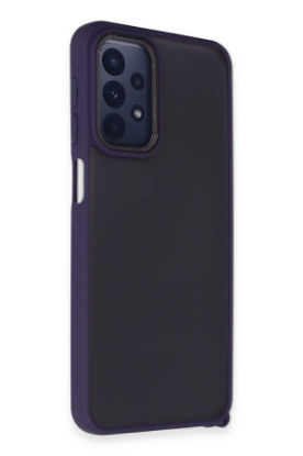 Newface Samsung Galaxy A23 4G Kılıf Elegant Kapak - Derin Mor resmi