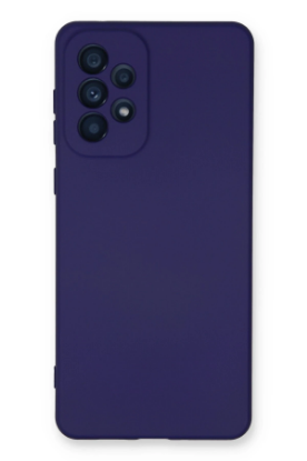 Newface Samsung Galaxy A53 5G Kılıf Nano içi Kadife Silikon - Mor resmi