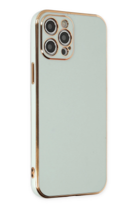 Newface iPhone 12 Pro Kılıf Volet Silikon - Açık Yeşil resmi