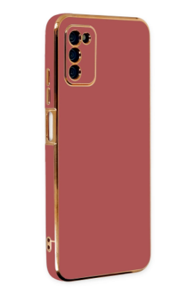 Newface Samsung Galaxy A03S Kılıf Volet Silikon - Kırmızı resmi