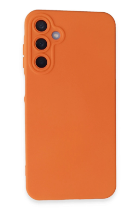 Newface Samsung Galaxy A15 4G Kılıf Nano içi Kadife Silikon - Turuncu resmi