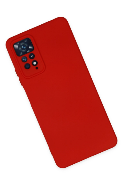 Newface Xiaomi Redmi Note 11 Pro Kılıf Nano içi Kadife Silikon - Kırmızı resmi
